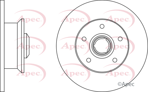 Picture of APEC - DSK224 - Brake Disc (Braking System)