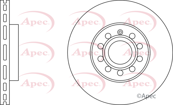 Picture of APEC - DSK2207 - Brake Disc (Braking System)