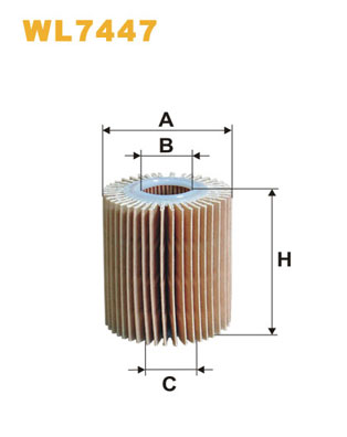 Picture of WIX FILTERS - WL7447 - Oil Filter (Lubrication)