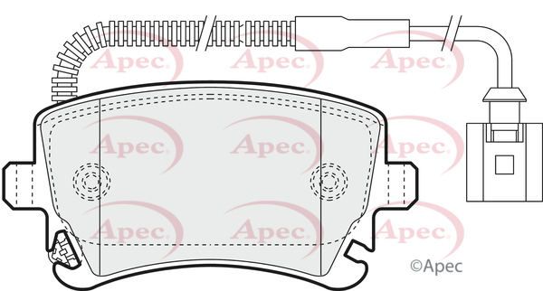 Picture of APEC - PAD1367 - Brake Pad Set, disc brake (Braking System)