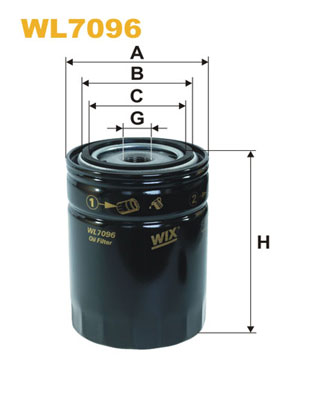 Picture of WIX FILTERS - WL7096 - Oil Filter (Lubrication)