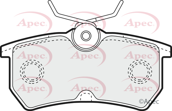 Picture of APEC - PAD1039 - Brake Pad Set, disc brake (Braking System)