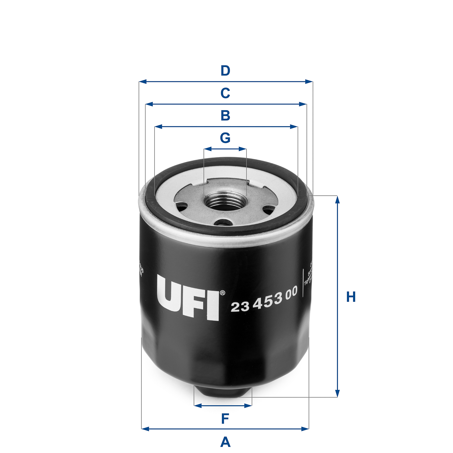 Picture of UFI - 23.453.00 - Oil Filter (Lubrication)