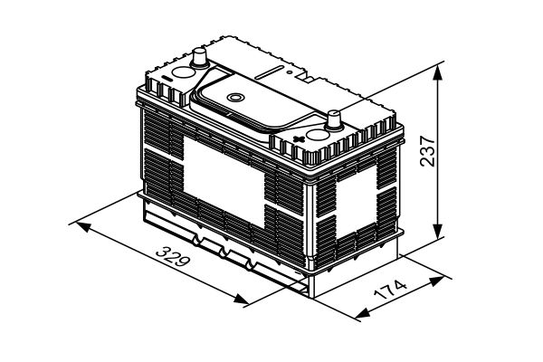BOSCH - 0 092 T30 520 - Akumulator za startovanje (Uređaj za startovanje)