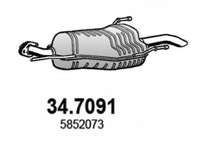 ASSO - 34.7091 - Zadnji izduvni lonac (Izduvni sistem)