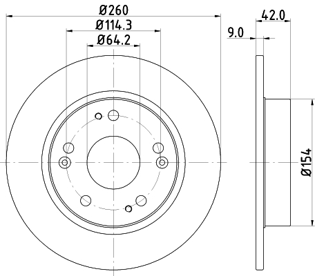 Picture of MINTEX - MDC1833C - Brake Disc (Brake System)