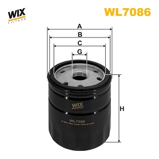 Picture of WIX FILTERS - WL7086 - Oil Filter (Lubrication)