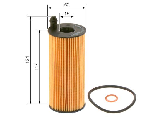 Picture of BOSCH - F 026 407 123 - Oil Filter (Lubrication)