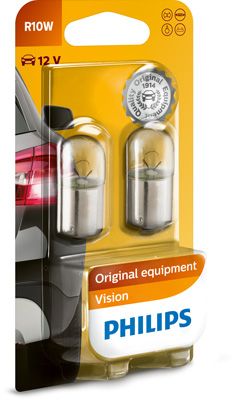 Picture of Philips 12V R10W Pair Bulbs (BA15s