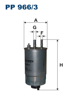 FILTRON - PP 966/3 - Filter za gorivo (Sistem za dovod goriva)