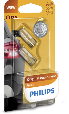 Philips - White Vision W5W (Pair)