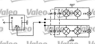 VALEO - 641422 - Davač migavca (Signalni uređaji, univerzalni)