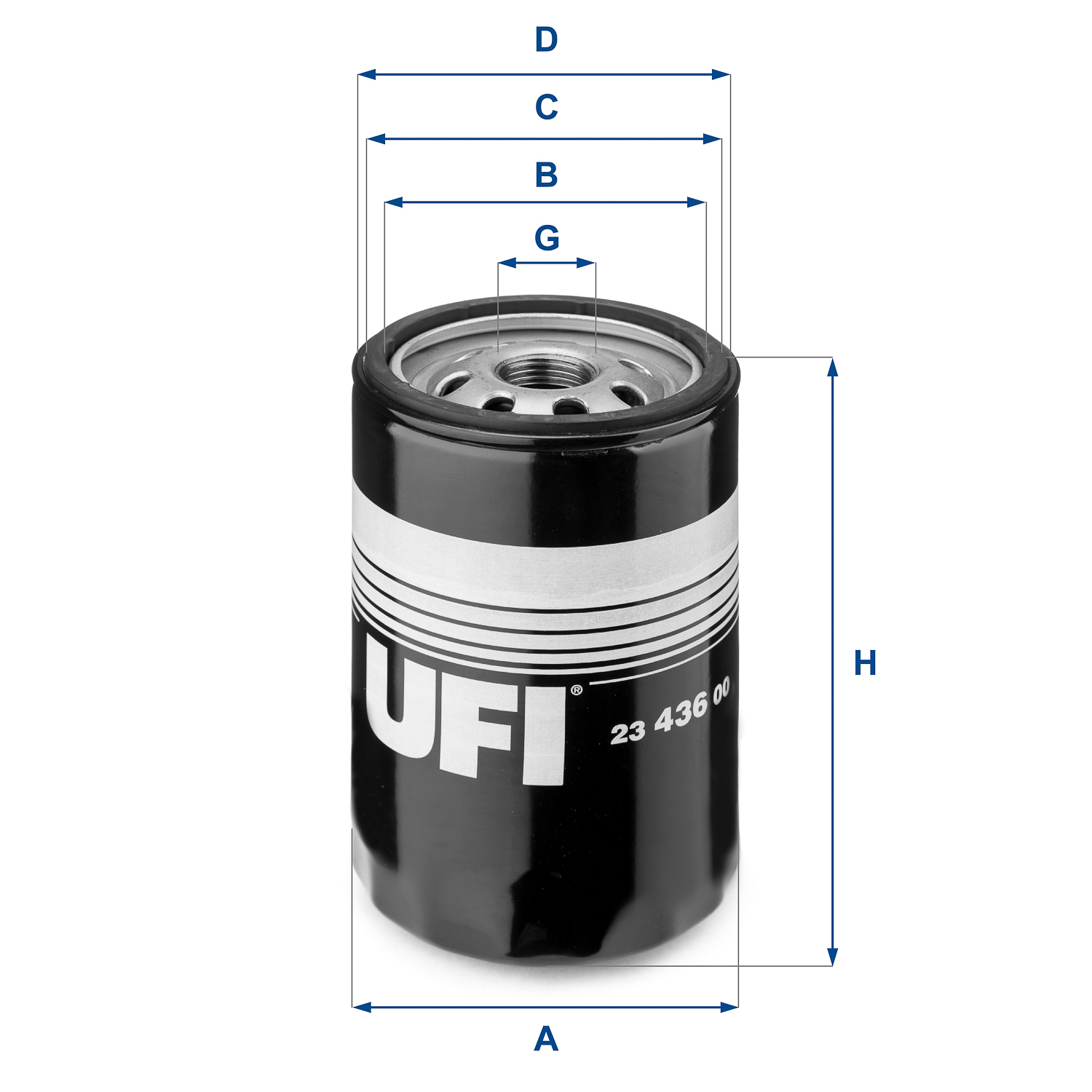 Picture of UFI - 23.436.00 - Oil Filter (Lubrication)