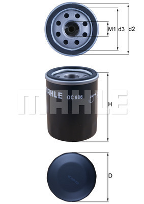KNECHT - OC 986 - Filter za ulje (Podmazivanje)