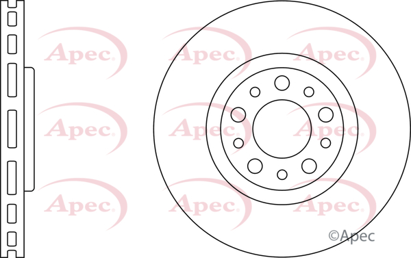 Picture of APEC - DSK2500 - Brake Disc (Braking System)