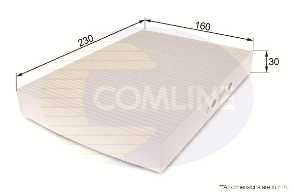 COMLINE - EKF124 - Filter, vazduh unutrašnjeg prostora (Grejanje/ventilacija)