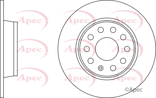 Picture of APEC - DSK2855 - Brake Disc (Braking System)