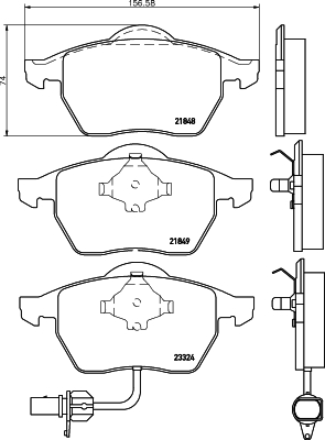 Picture of MINTEX - MDB2102 - Brake Pad Set, disc brake (Brake System)