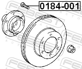 Picture of FEBEST - 0184-001 - Wheel Stud (Wheels)