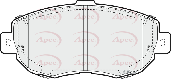 Picture of APEC - PAD863 - Brake Pad Set, disc brake (Braking System)