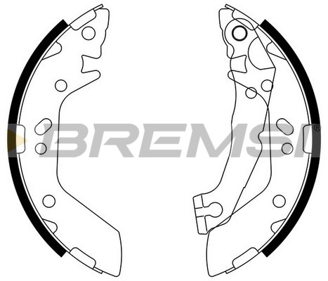 BREMSI - GF0740 - Komplet kočionih papuča (Kočioni uređaj)