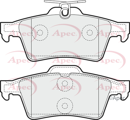 Picture of APEC - PAD1448 - Brake Pad Set, disc brake (Braking System)