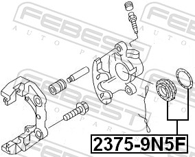 Picture of FEBEST - 2375-9N5F - Repair Kit, brake caliper (Brake System)