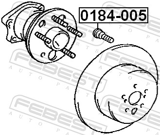 Picture of FEBEST - 0184-005 - Wheel Stud (Wheels)