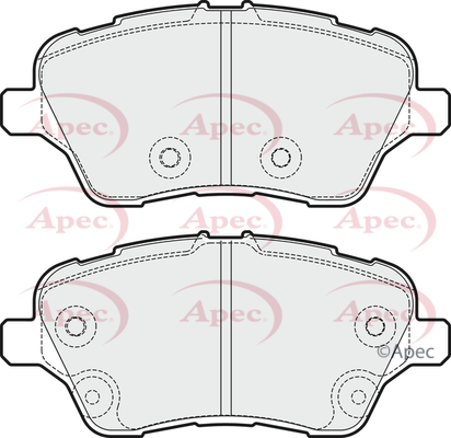 Picture of APEC - PAD1905 - Brake Pad Set, disc brake (Braking System)