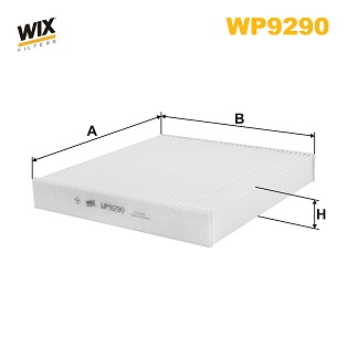 Picture of WIX FILTERS - WP9290 - Filter, interior air (Heating/Ventilation)