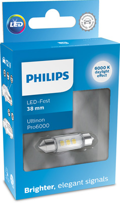 Philips Vision 12844B2 Festoon Lamp C5W