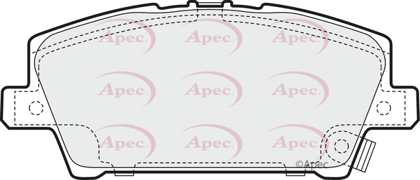 Picture of APEC - PAD1538 - Brake Pad Set, disc brake (Braking System)