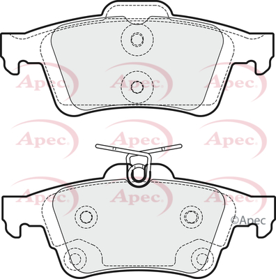 Picture of APEC - PAD1822 - Brake Pad Set, disc brake (Braking System)