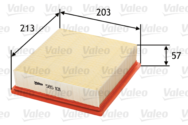 VALEO - 585101 - Filter za vazduh (Sistem za dovod vazduha)