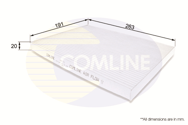 COMLINE - EKF191 - Filter, vazduh unutrašnjeg prostora (Grejanje/ventilacija)