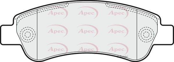 Picture of APEC - PAD1589 - Brake Pad Set, disc brake (Braking System)