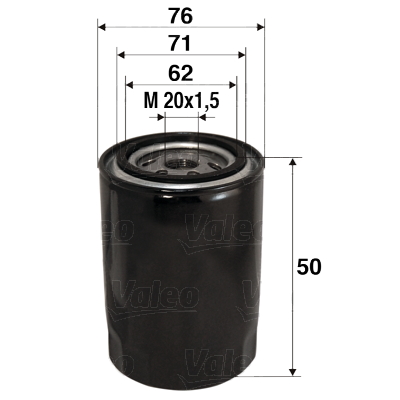 VALEO - 586001 - Filter za ulje (Podmazivanje)