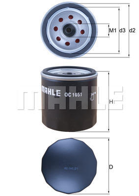 KNECHT - OC 1051 - Filter za ulje (Podmazivanje)