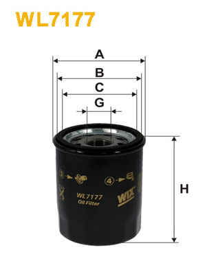 Picture of WIX FILTERS - WL7177 - Oil Filter (Lubrication)