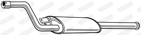 WALKER - 22927 - Srednji izduvni lonac (Izduvni sistem)