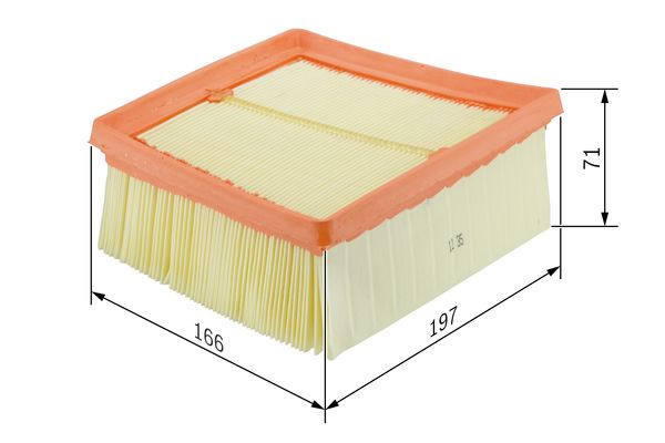 Picture of BOSCH - F 026 400 135 - Air Filter (Air Supply)
