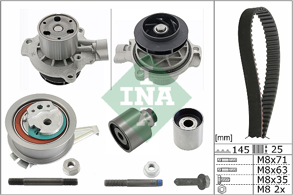 Picture of INA - 530 0699 31 - Water Pump & Timing Belt Set (Cooling System)