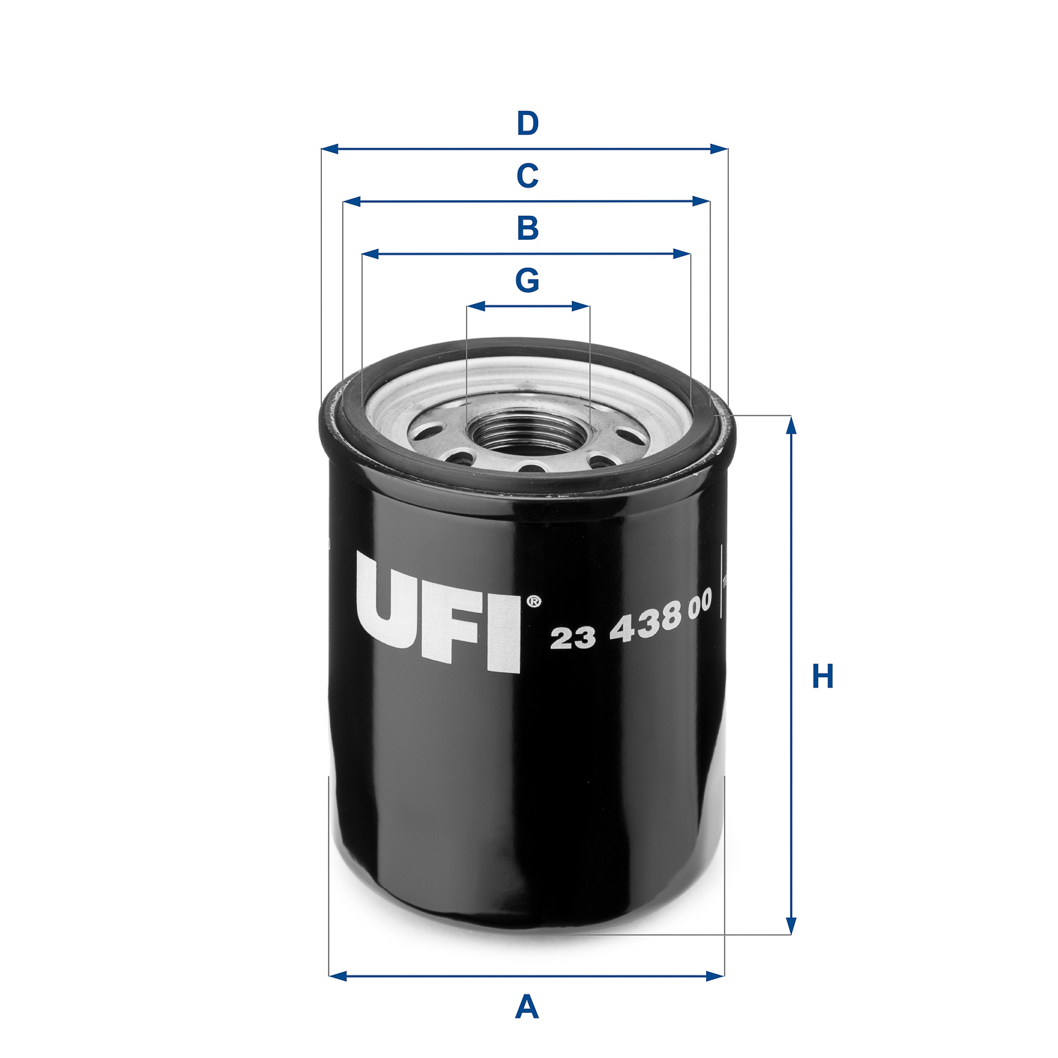Picture of UFI - 23.438.00 - Oil Filter (Lubrication)