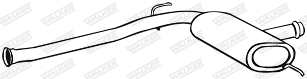 WALKER - 18084 - Srednji izduvni lonac (Izduvni sistem)