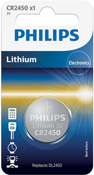 Picture of Philips Battery CR2450 - 3.0V coin