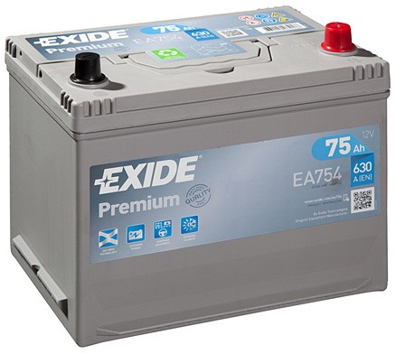 Picture of EXIDE - _EA754 - Starter Battery (Starter System)