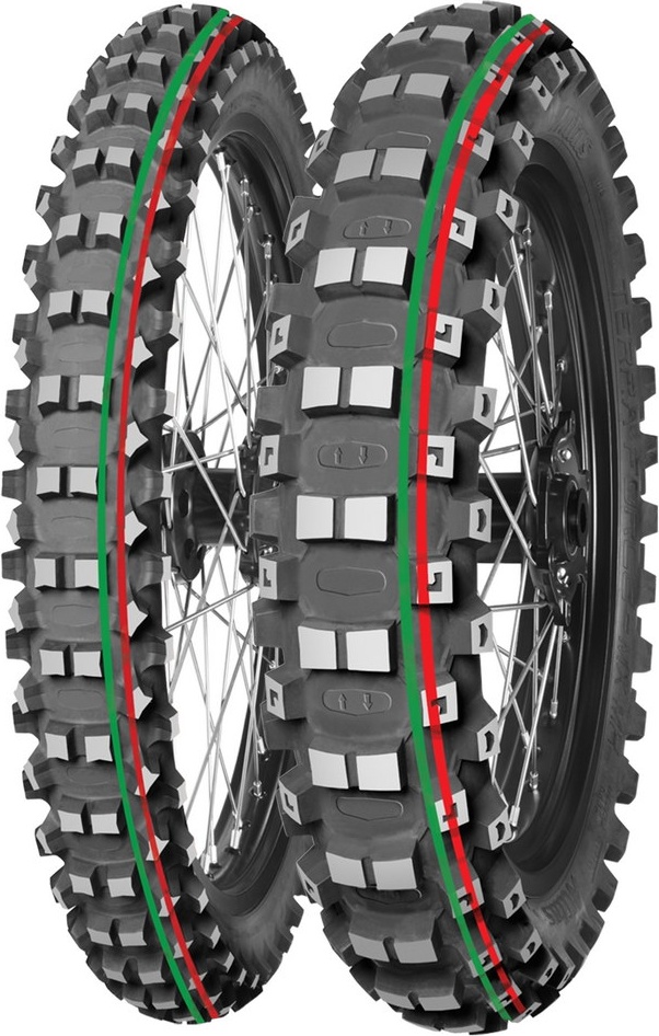 Moto guma MITAS 60/100-14 29M TERRAFORCE - MX MH MEDIUM/HARD (F) TT / CRVENA ZELENA CRTA PLM14