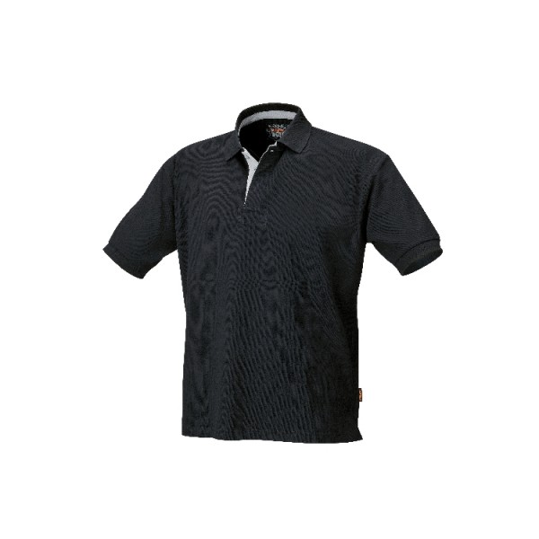 Picture of Beta 6N Three-Button Polo Shirt in Black - L