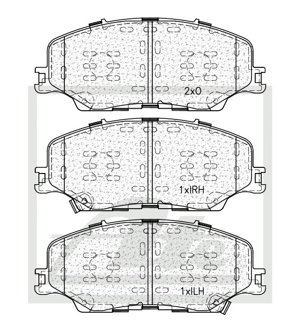 Picture of Brake Pad Set, disc brake - ATE - ATE1443