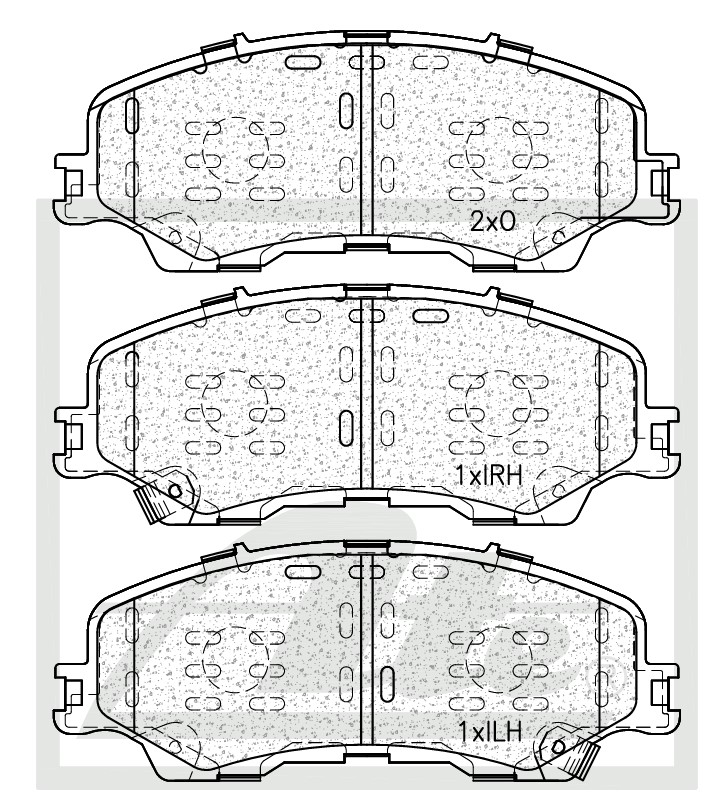 Picture of Brake Pad Set, disc brake - ATE - ATE1457